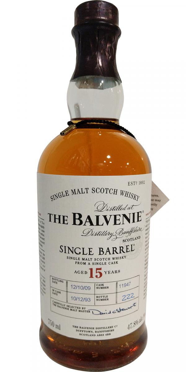 Balvenie 15yo Single Barrel Bourbon #11947 47.8% 750ml
