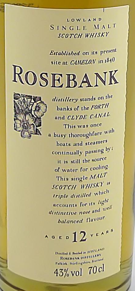 Rosebank 12-year-old - Ratings and reviews - Whiskybase