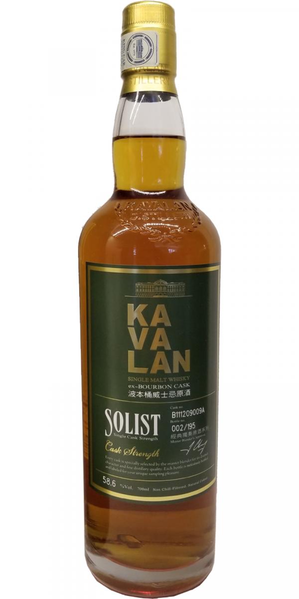 Kavalan Solist ex-Bourbon Cask B111209009A 58.6% 700ml