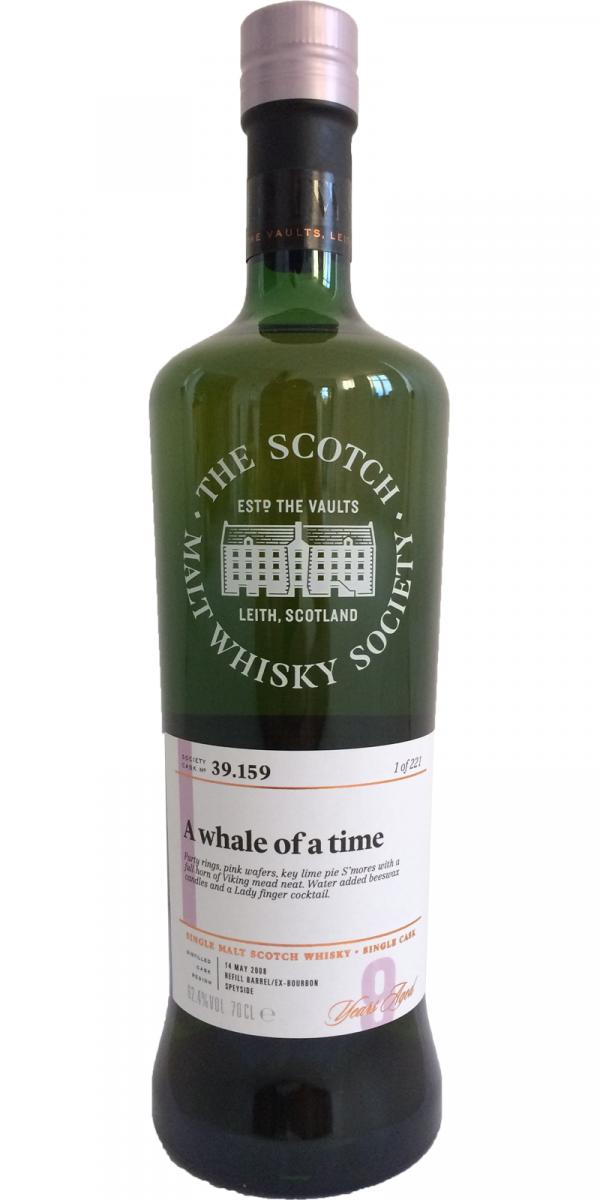 Linkwood 2008 SMWS 39.159 A whale of A time Refill Ex-Bourbon Barrel 62.4% 700ml