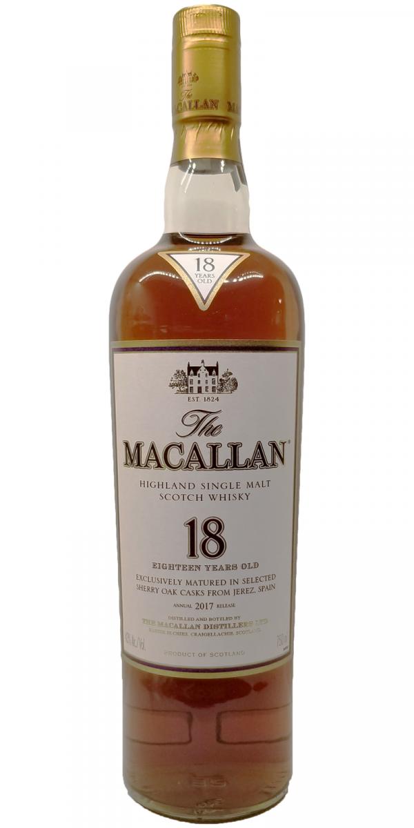 Macallan 18 Year Old Ratings And Reviews Whiskybase