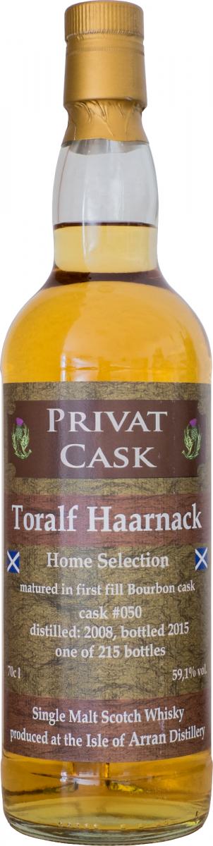 Arran 2008 Km Private Cask Home Selection #050 Thoralf Haarnack 59.1% 700ml