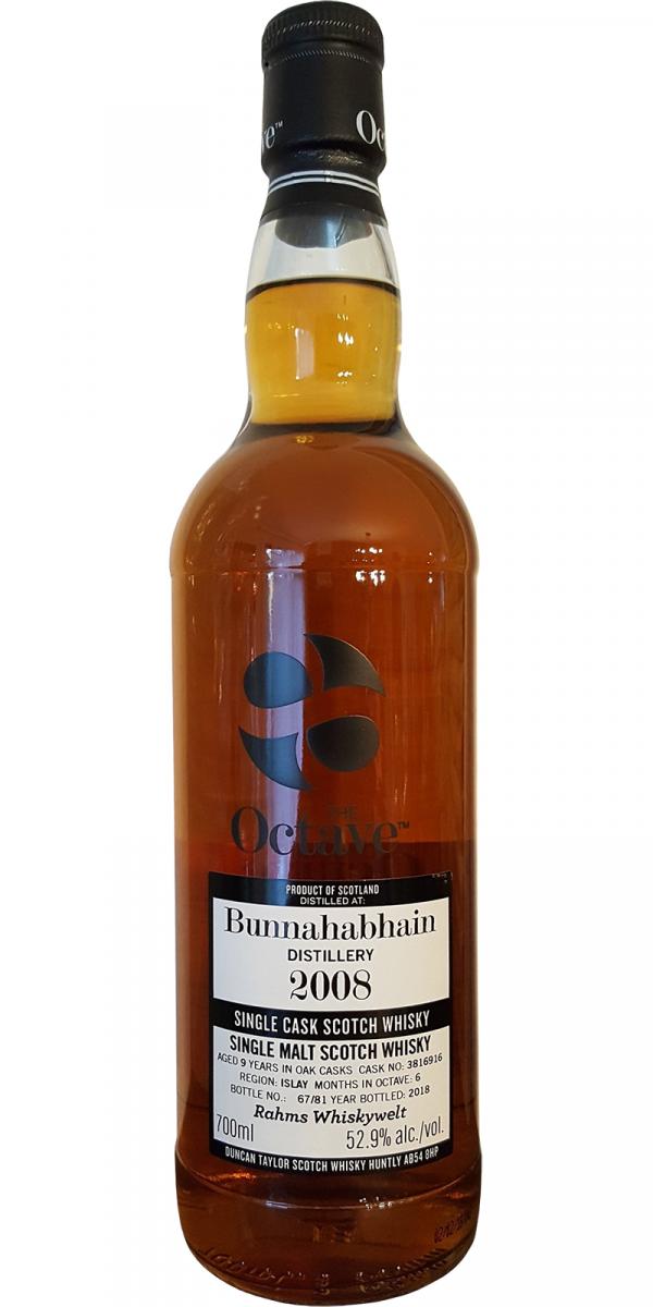 Bunnahabhain 2008 DT The Octave #3816916 Rahms Whiskywelt 52.9% 700ml
