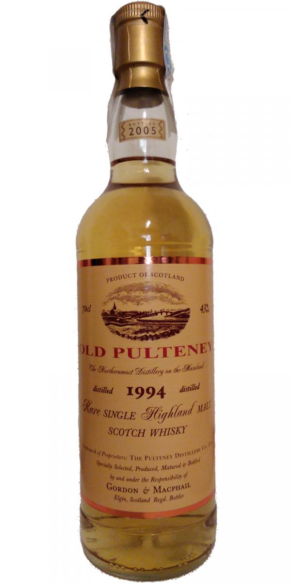 Old Pulteney 1994 GM Rare Old Single Highland Malt Refill Sherry Hoghshead #1403 43% 700ml