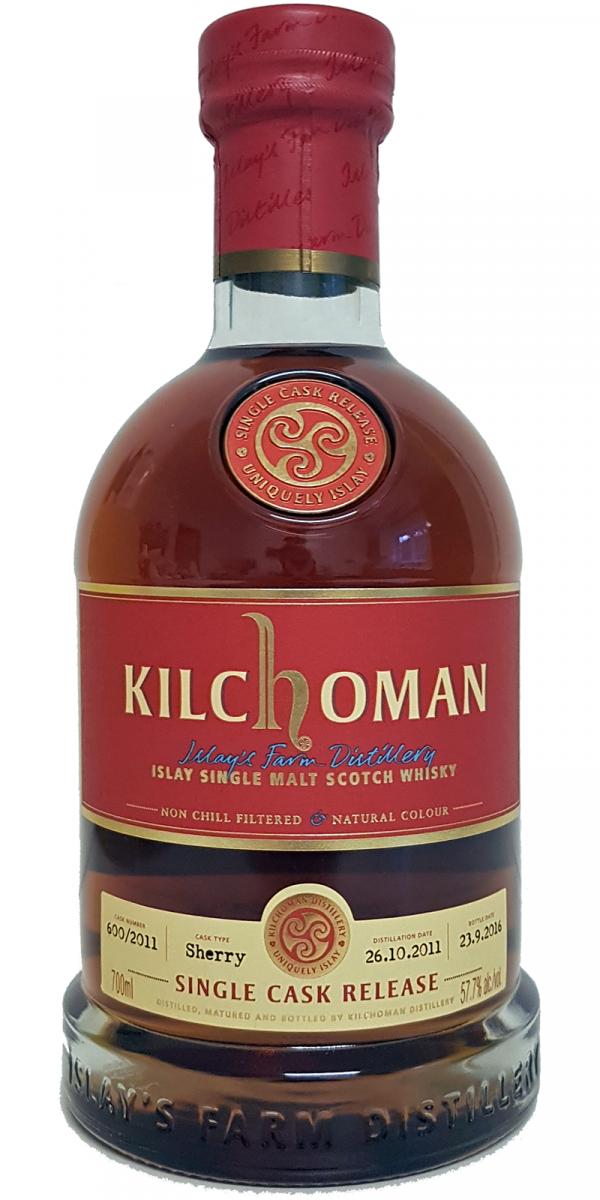 Kilchoman 2011 Single Cask Release Oloroso Sherry Hogshead 600/2011 57.7% 700ml