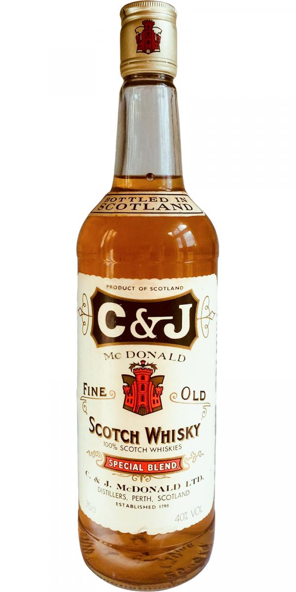 C&J McDonald's Fine Old Scotch Whisky Special Blend 40% 750ml