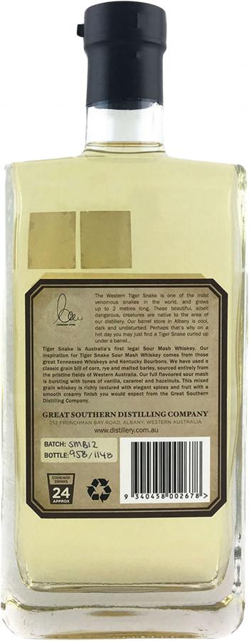 Tiger Snake Australian Whiskey Handcrafted