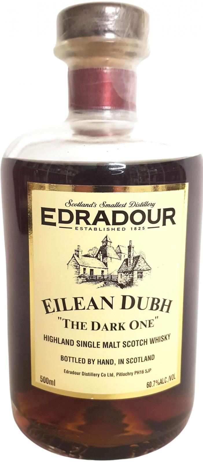 Edradour Eilean Dubh The Dark One Straight From The Cask 60.7% 500ml