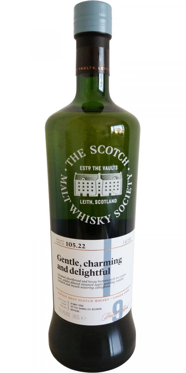 Tormore 2008 SMWS 105.22 Gentle charming and delightful 1st Fill Ex-Bourbon Barrel 57.5% 700ml