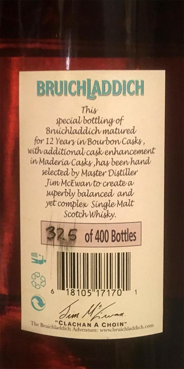 Bruichladdich 1994 MM - Ratings and reviews - Whiskybase