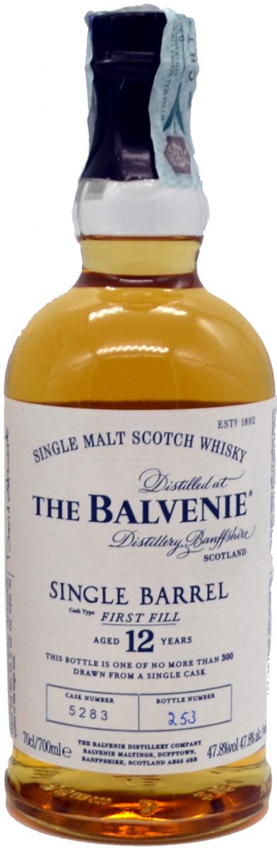Balvenie 12yo Single Barrel #5283 47.8% 700ml