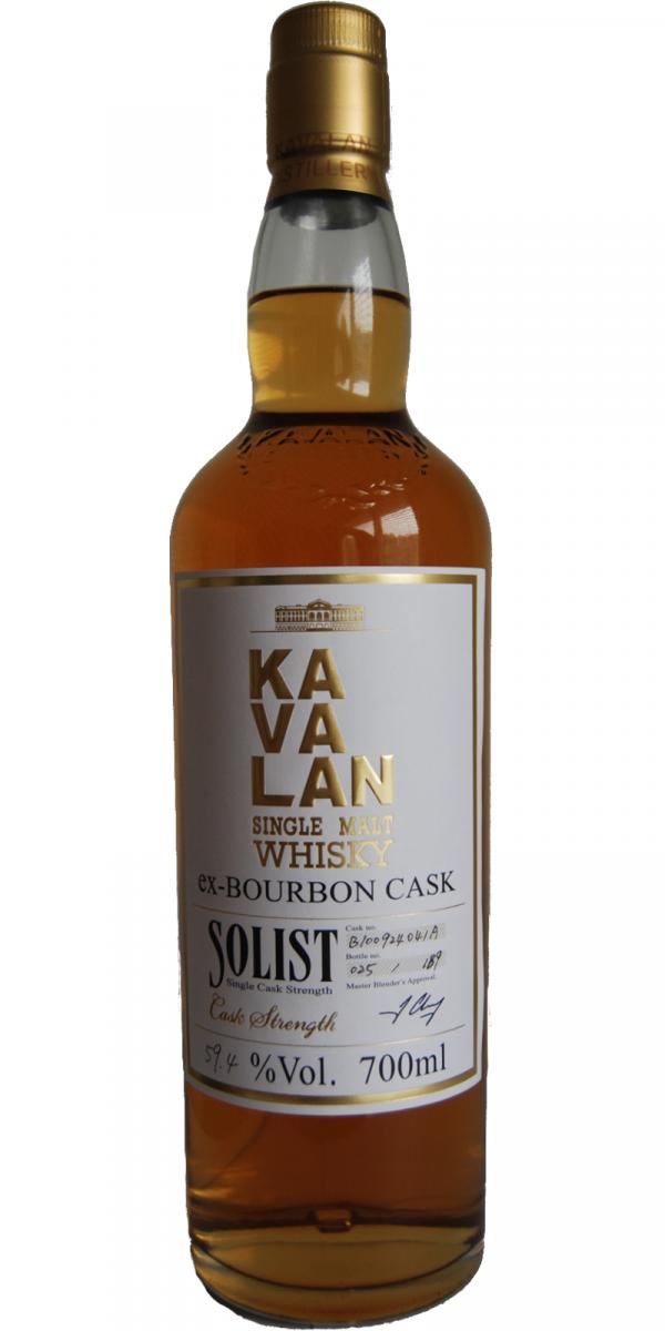 Kavalan Solist ex-Bourbon Cask B100924041A 59.4% 700ml