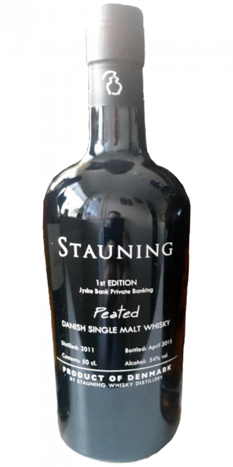 Stauning 2011 Peated 1st Edition Jyske Bank Private Banking 54% 500ml
