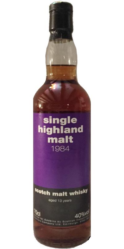 Single Highland Malt 1984 Od Single Highland Malt 40% 700ml