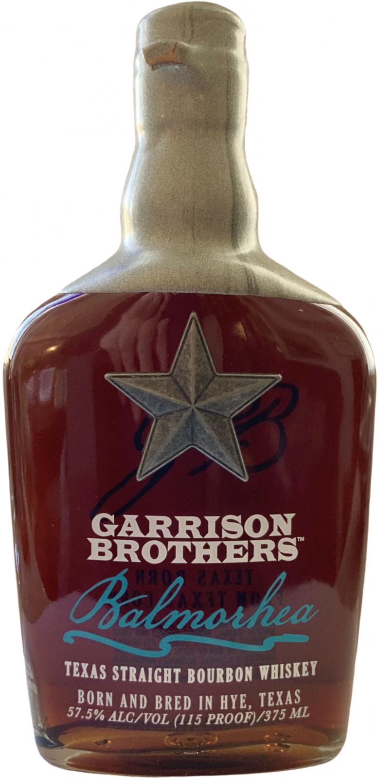 Garrison Brothers Balmorhea White American Oak Barrels 57.5% 375ml