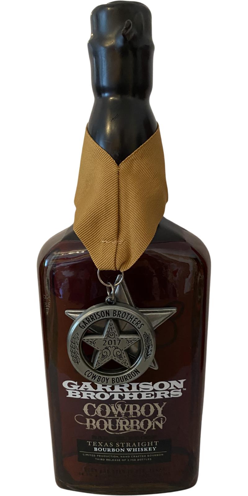 Garrison Brothers Cowboy Bourbon Ratings and reviews Whiskybase