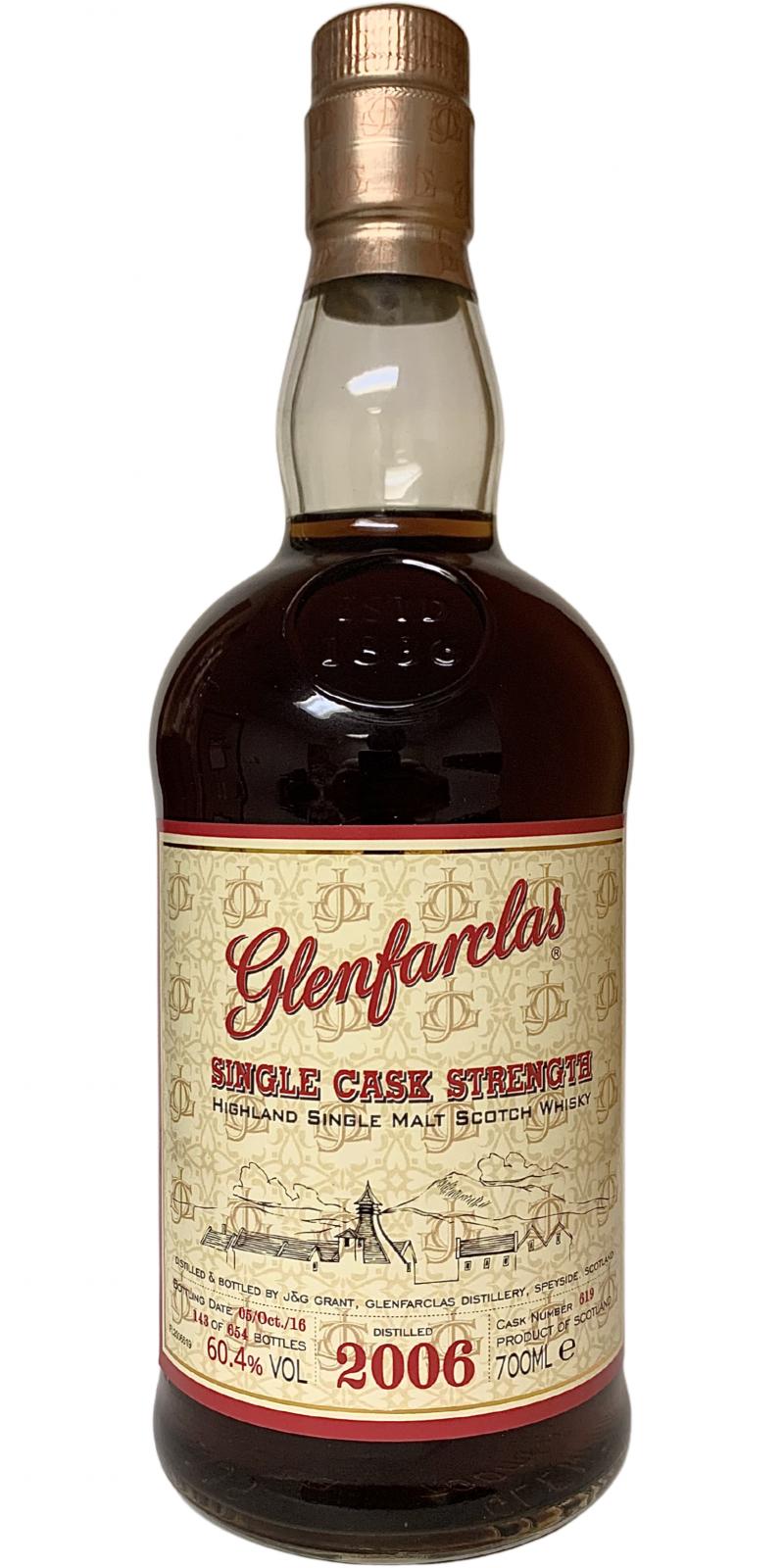 Glenfarclas 2006 Single Cask Strength Sherry Butt #619 60.4% 700ml