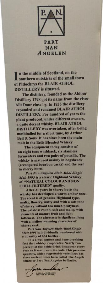 Blair Athol 1995 MSA - Ratings and reviews - Whiskybase