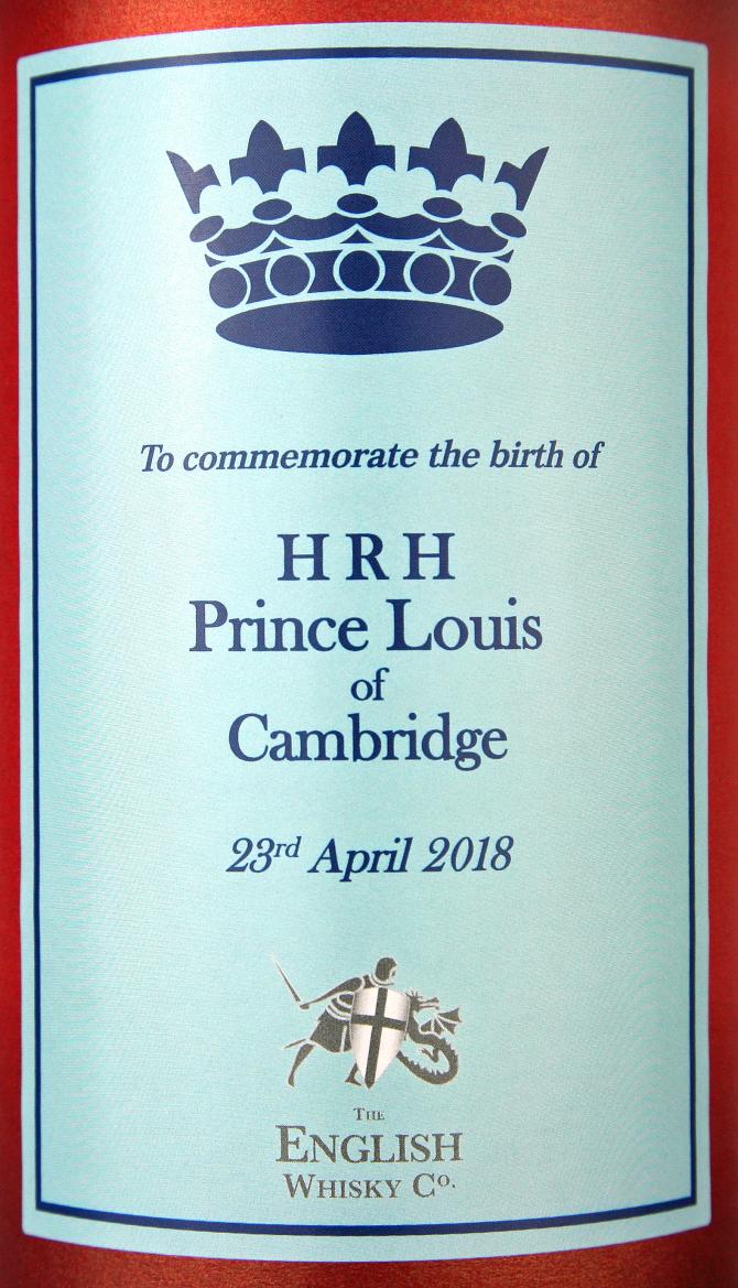 The English Whisky HRH Prince Louis of Cambridge