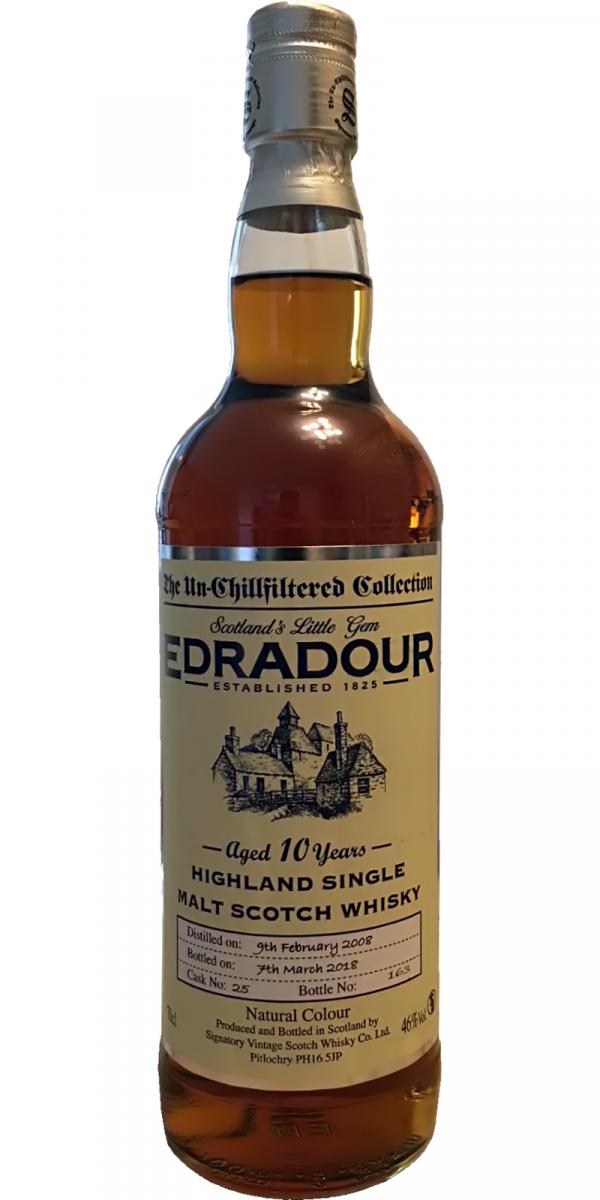 Edradour 2008 SV The Un-Chillfiltered Collection Sherry Cask #25 46% 700ml