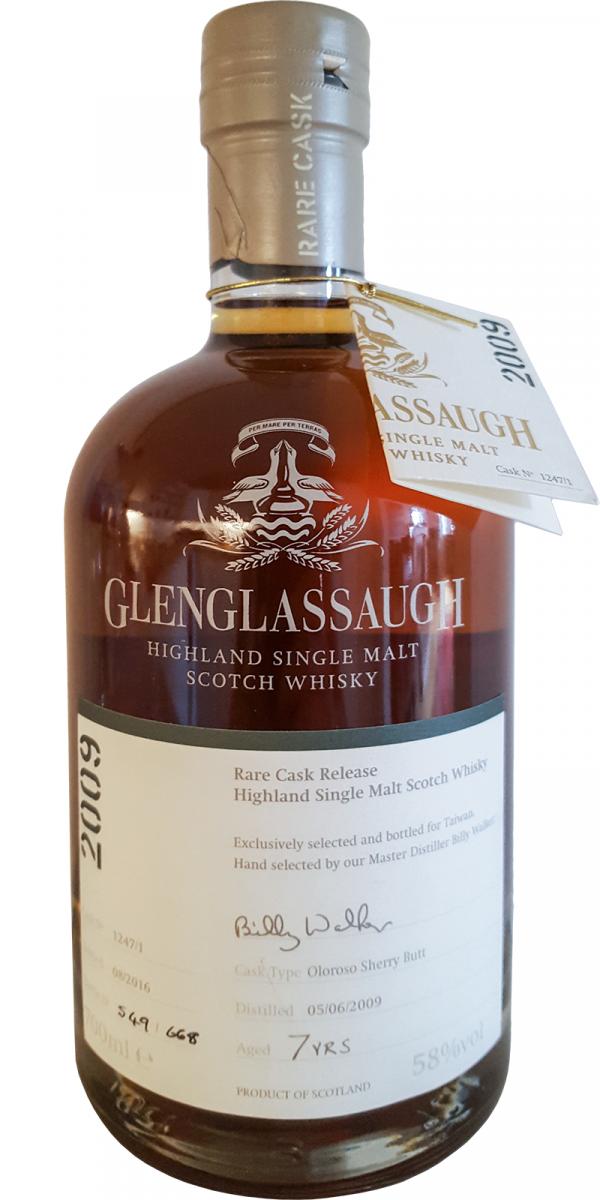 Glenglassaugh 2009 Rare Cask Release Oloroso Sherry Butt 1247/1 58% 700ml