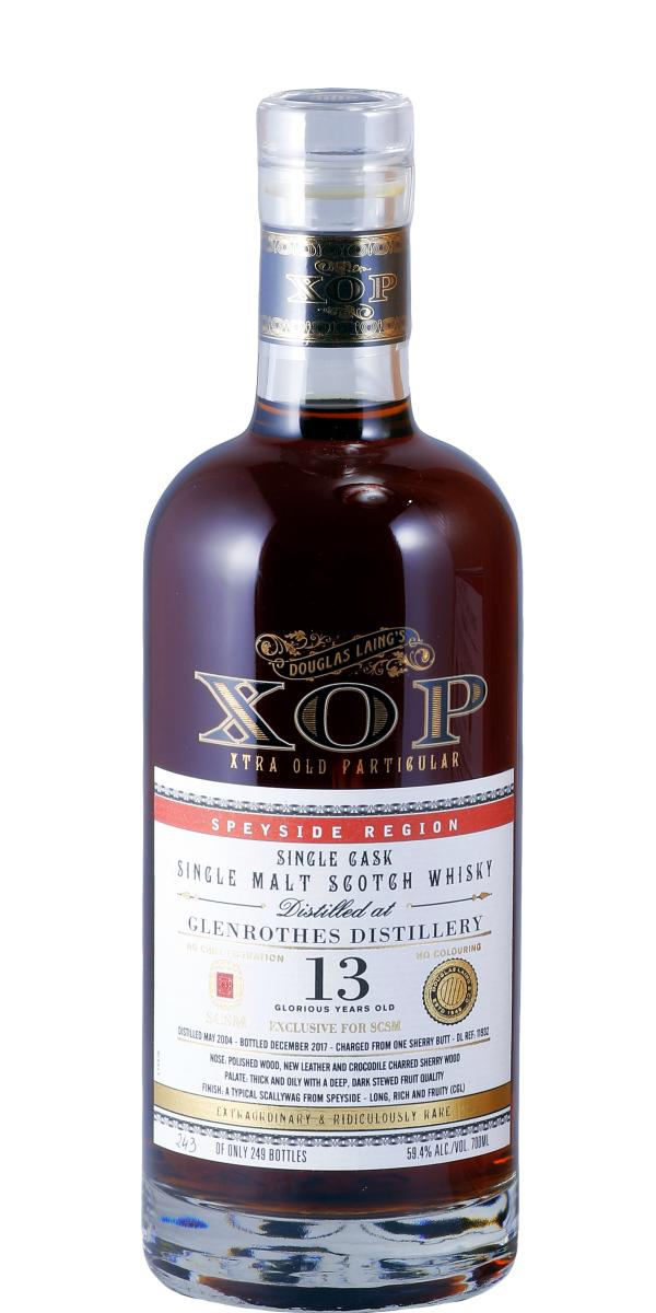 Glenrothes 2004 DL XOP Xtra Old Particular Oloroso Sherry Butt 59.4% 700ml