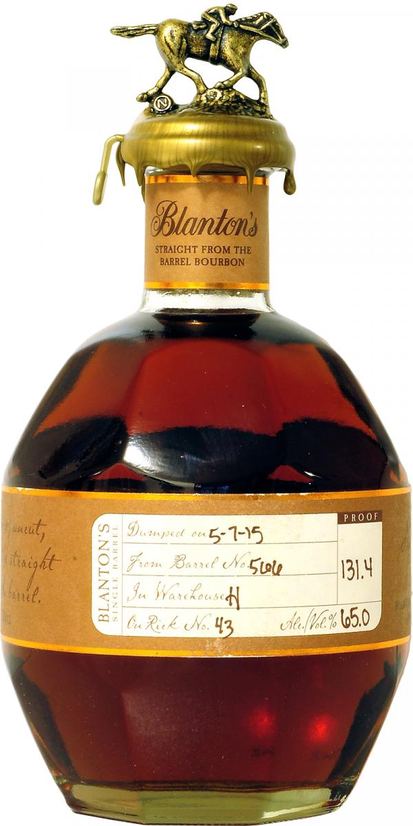 Blanton's Straight from the Barrel #4 Charred American White Oak Barrel 566 65% 700ml