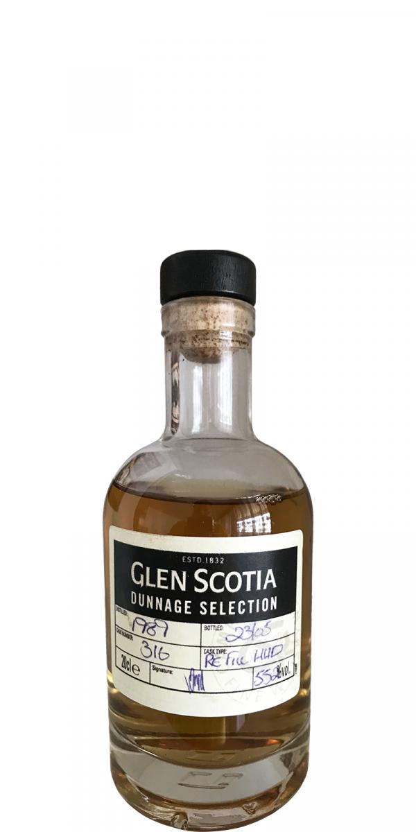 Glen Scotia 1989 Dunnage Selection Refill Hogshead #316 55.2% 200ml