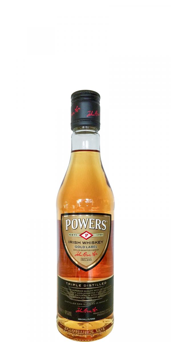 Powers Gold Label Triple Distilled American Oak Casks 40% 350ml