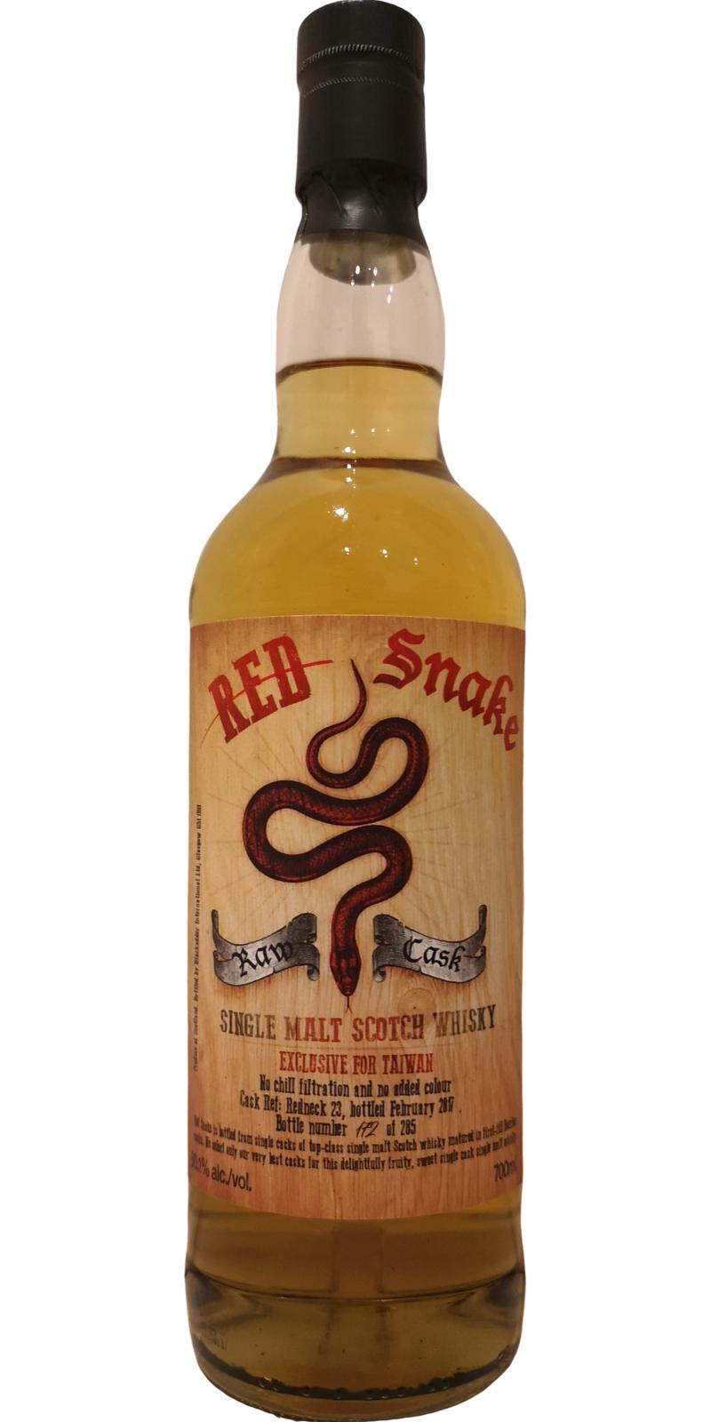 Red Snake NAS BA Raw Cask Bourbon Redneck 23 Taiwan Exclusive 60.1% 700ml