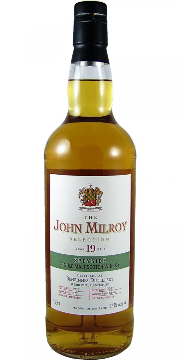 Benrinnes 1997 JY The John Milroy Selection Refill Barrel 875 57.3% 750ml