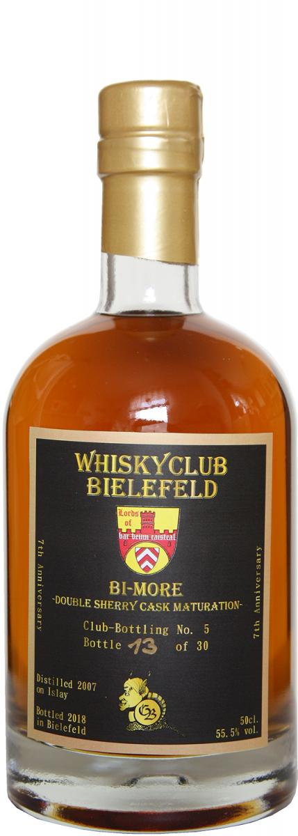 Whiskyclub Bielefeld 2007 Cboy BI-MORE Double Sherry Cask Maturation 55.5% 500ml