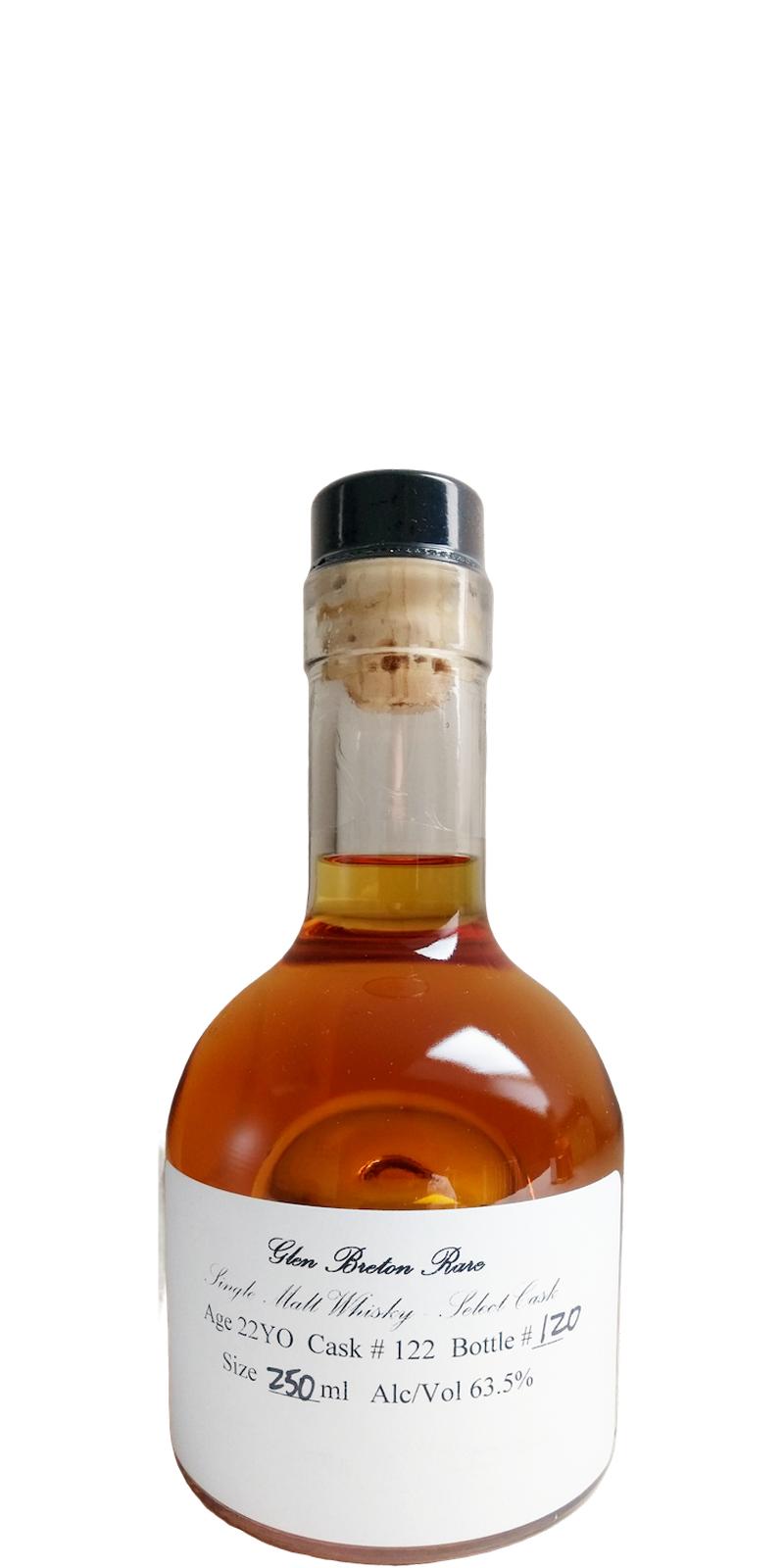 Glen Breton Rare 22yo Hand Bottled at the Distillery #122 63.5% 250ml
