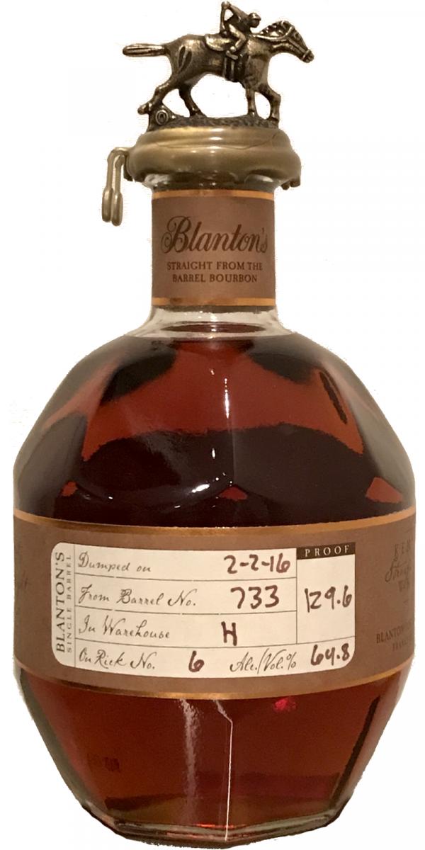 Blanton's Straight from the Barrel #733 64.8% 700ml
