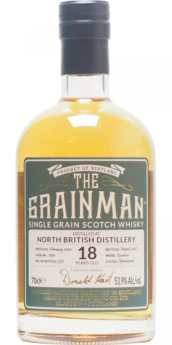 North British 2000 MBl The Grainman Bourbon #1001 53.9% 700ml