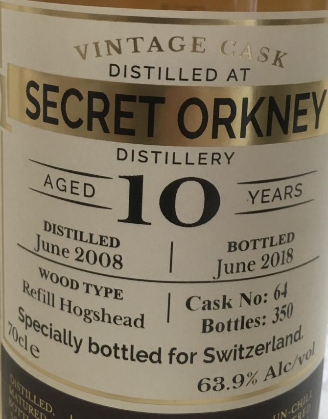 Secret Orkney Distillery 2008 MBl