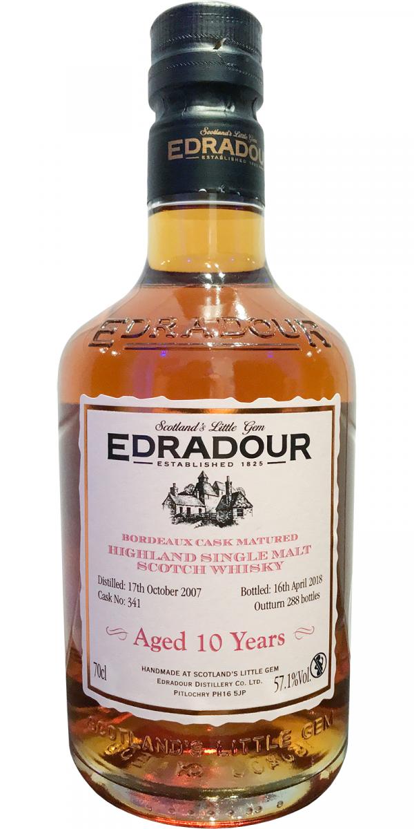 Edradour 2007 Bordeaux Cask Matured #341 Distillery Only 57.1% 700ml