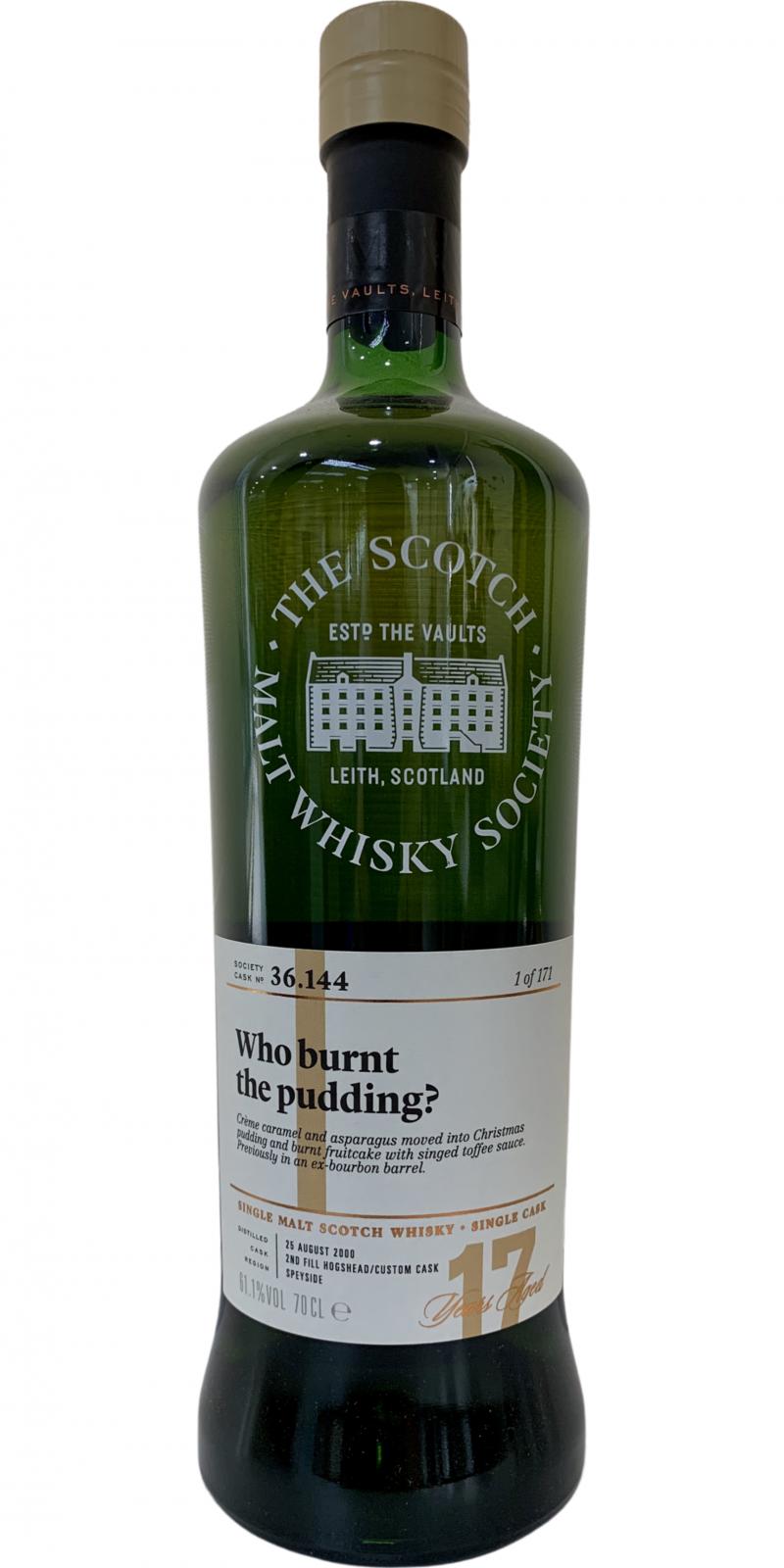 Benrinnes 2000 SMWS 36.144 Who burnt the pudding? 61.1% 700ml