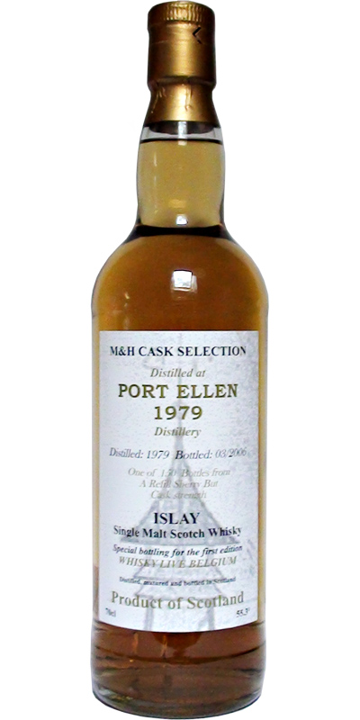 Port Ellen 1979 TS M&H Cask Selection Refill Sherry Butt Whisky Live Belgium 55.3% 700ml
