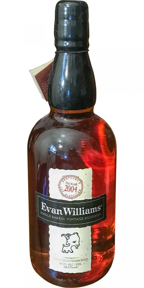 Evan Williams 2004 Single Barrel Vintage 969 43.3% 750ml