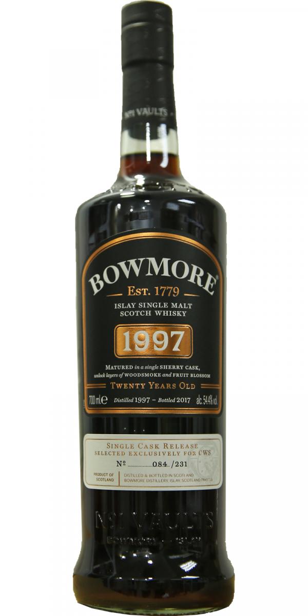 Bowmore 1997 Single Cask Release 1st Fill Sherry Hogshead CWS Exclusive 54.4% 700ml