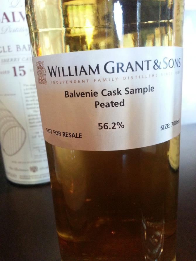 Balvenie Peated Cask sample Not for Resale 56.2% 700ml