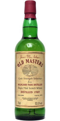 Highland Park 1989 JM Old Masters Cask Strength Selection #10535 53.5% 700ml