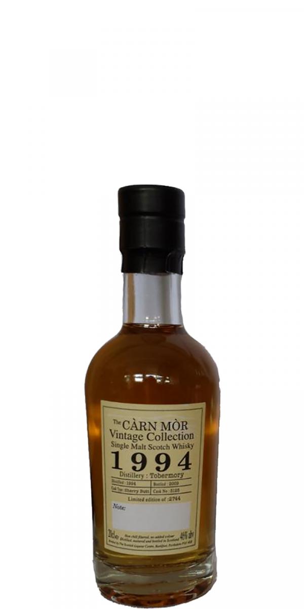 Tobermory 1994 MMcK Carn Mor Vintage Collection Sherry Butt #5125 46% 200ml
