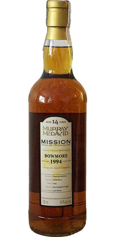 Bowmore 1994 MM Mission Gold Refill Sherry Cask 54% 700ml