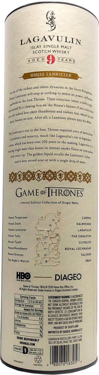 Lagavulin 09-year-old - House Lannister