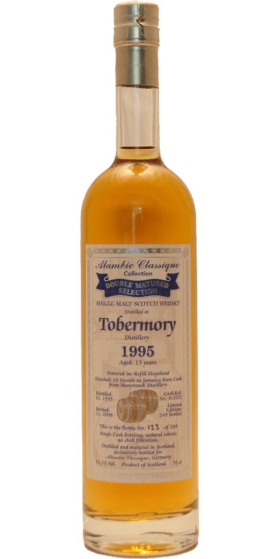 Tobermory 1995 AC Double Matured Selection Jamaica Rum Finish #810242 51.3% 700ml
