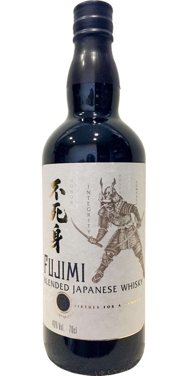 FUJIMI BLENDED JAPANESE WHISKY THE 7 VIRTUES OF THE SAMURAI 70 CL IN ASTUCCIO