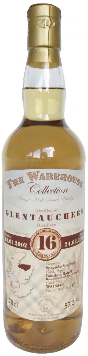 Glentauchers 2002 WW8 The Warehouse Collection W815840 57.2% 700ml