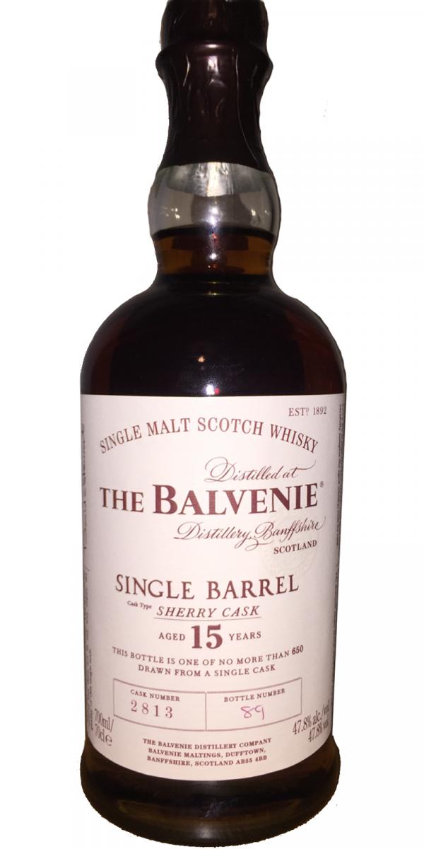 Balvenie 15yo Single Barrel Sherry Cask #2813 47.8% 700ml